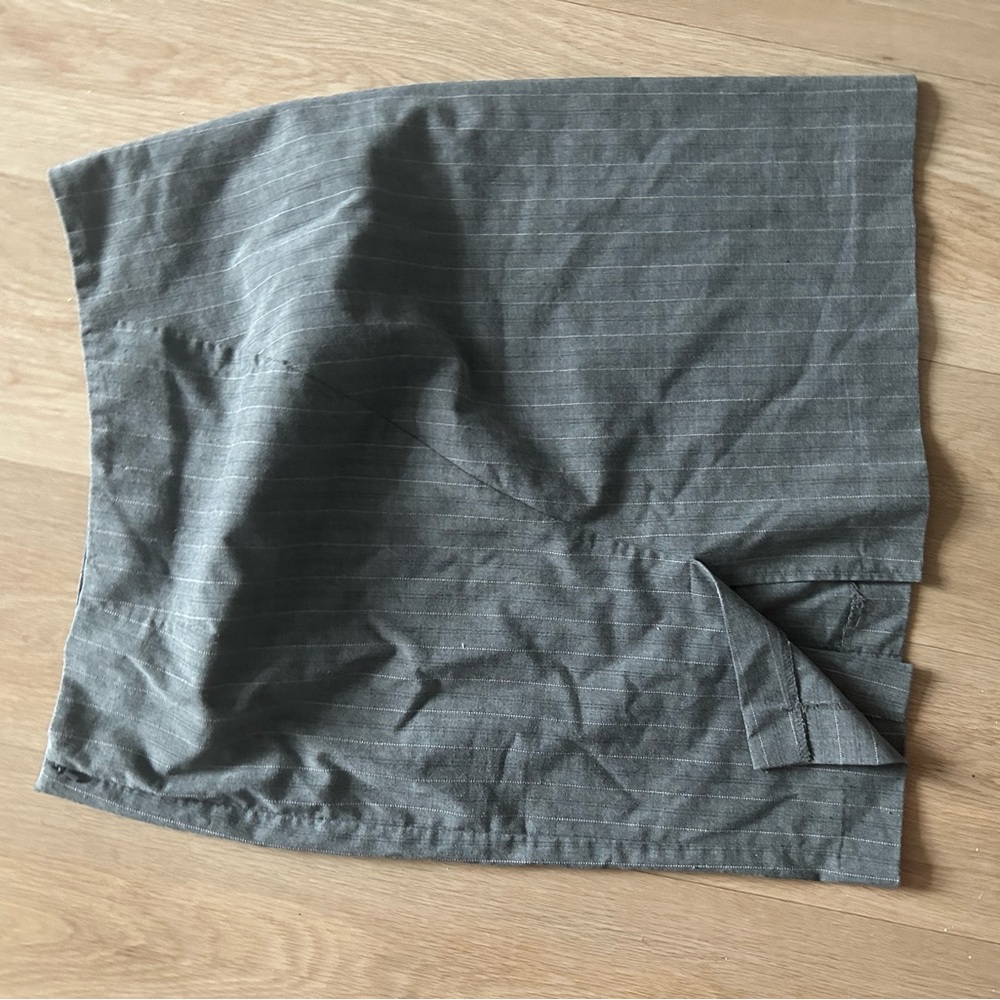 Gray Plaid Mini Skirt